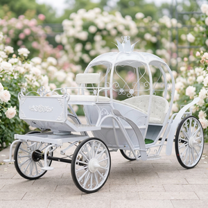 Calèche de mariage de luxe classique, calèche citrouille, calèche de mariage de luxe, transport spécial, calèche électrique - Product Image 1