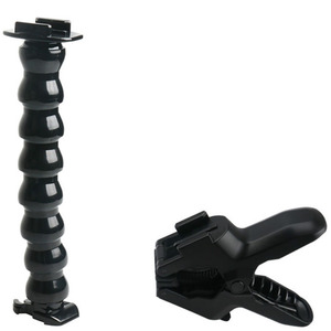 YEAH Soporte de cuello de ganso ajustable de 8 secciones con cuello de cisne Jaws Flex Clamp Mount para <span class=keywords><strong>GoPro</strong></span> <span class=keywords><strong>Hero</strong></span> <span class=keywords><strong>Session</strong></span>, Xiaomi Yi, Sjcam - Product Image 1