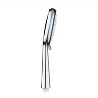 Pomme de douche à main élégante en chrome, multi-vitesses, pour utilisation en appartement, montage mural, design moderne, installation facile