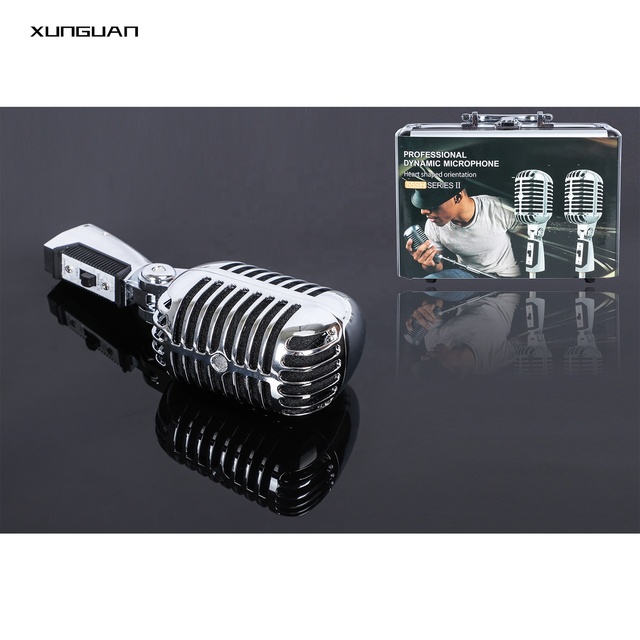 55SH-ii Professional Studio Wired Dynamic Microphone Good Quality XLR Connector Classic Live Broadcasting Vocal Aluminum Case