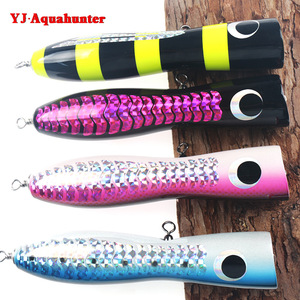 เหยื่อปลอมแบบ Popper สำหรับตกปลาทูน่า ขนาด 200 มม. น้ำหนัก 100 กรัม สำหรับตกปลาผิวน้ำ - Product Image 4