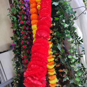 زهور عريضة اصطناعية بطول 39.37 بوصة في جيرلاند بكميات كبيرة لتزيين حفلات الزفاف الهندية والهالوين - Product Image 6