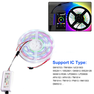 ESann SP105E pour la synchronisation musicale via application, contrôleur LED RGB adressable avec fonction minuterie, portée 30M, charge maximale DC 5V 12V 24V 5~24V - Product Image 6