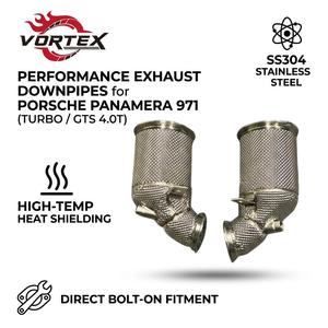 Tuberías de Escape Térmicamente Blindadas Vortex para Porsche Panamera 971 Turbo GTS 4.0T con Capa de Aislamiento Térmico de Alta Temperatura y Bridas CNC - Product Image 1