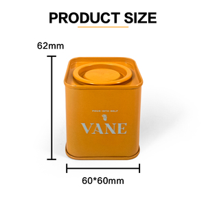 <span class=keywords><strong>JYB</strong></span> Travel Portable Square Metal Tea Tin Canister Caja de lata de regalo romántico con patrón de flores - Product Image 3