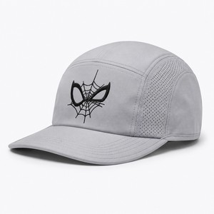 Casquette de camping unisexe réglable à 5 panneaux en nylon enduit polaire avec logo personnalisé et broderie plate pour toutes les saisons - Product Image 1
