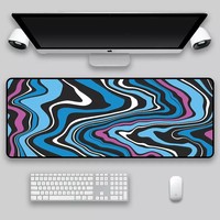 Tapis de souris liquide Strata, tapis de souris de jeu abstrait grand format 900x400, tapis de souris gamer XXL, tapis de bureau PC, tapis de clavier