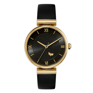Fabricant de montres OEM, Little Bee, montre minimaliste pour femme, bracelet en cuir véritable, marque de luxe, montre simple de haute qualité pour femme - Product Image 2