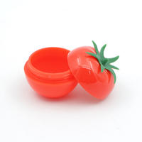 10Ml Fruit Vorm Plastic Zalfpotje Leuke Tomaat Lippenbalsem Container Zalf Pot Fles Fabrikant/Groothandel