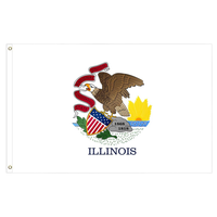 Drapeaux de l'État du Delaware 3x5FT en polyester avec œillets métalliques pour fêtes, défilés, événements sportifs, décorations extérieures