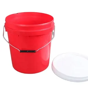 Plastic Pails with Handles: 2 Gallon White 60 mil Pail with