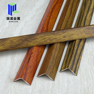 Profilé de sol en aluminium en forme de L, <span class=keywords><strong>finition</strong></span> grain de bois, bande de bordure <span class=keywords><strong>d</strong></span>'<span class=keywords><strong>angle</strong></span> droit en forme de 7, barre de moquette pour revêtements de sol stratifiés, carrelés et vinyle - Product Image 4