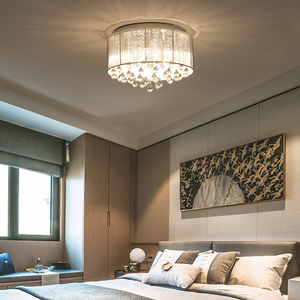 Suspension LED moderne design floral blanc chaud 3500K avec abat-jour en acrylique et base en bois pour salon CRI 80 3 ans 85 Lm/W - Product Image 2