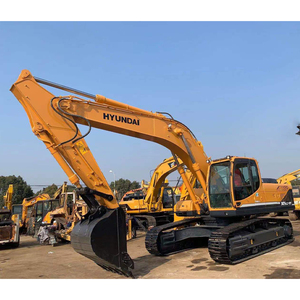 Excavadora de cadenas Hyundai 305LC-9T con motor Cummins, Bosch Rexroth, alta eficiencia, equipo de construcción pesado de color amarillo - Product Image 2