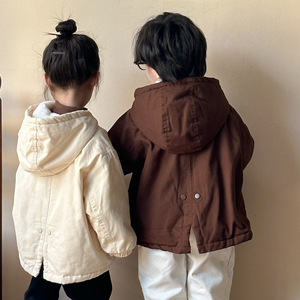 Abrigo con Capucha para Niños, Chaqueta Gruesa de Lana de Conejo y Algodón, Chaqueta de Invierno para <span class=keywords><strong>Niñas</strong></span>, Chaqueta Acolchada - Product Image 3
