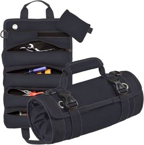 Muestra gratuita: Bolsa enrollable para herramientas tipo cubo, con cremallera, para colgar, encerada, casual, para montaje en pared, tipo estuche de almacenamiento. - Product Image 4