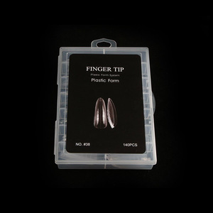 Nouveauté 2025 OEM, 140 pièces en gros, formes doubles carrées et ovales pour gel UV, pour extension d'<span class=keywords><strong>ongles</strong></span> rapide - Product Image 4