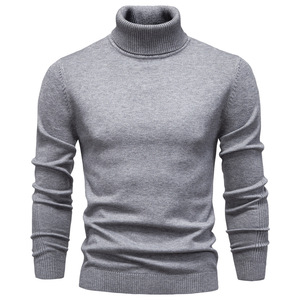 Suéter de <span class=keywords><strong>Cuello</strong></span> <span class=keywords><strong>Alto</strong></span> para <span class=keywords><strong>Hombre</strong></span>, Color Sólido, Casual, para Otoño e Invierno - Product Image 3