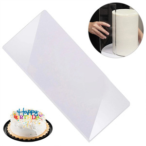 Espátula Transparente para Glaseado <span class=keywords><strong>de</strong></span> Pasteles, Herramienta para Alisar Repostería, Decoración <span class=keywords><strong>de</strong></span> Pasteles, Fondant, Crema <span class=keywords><strong>de</strong></span> Mantequilla, Raspador <span class=keywords><strong>de</strong></span> Acrílico <span class=keywords><strong>de</strong></span> 12 Pulgadas - Product Image 2