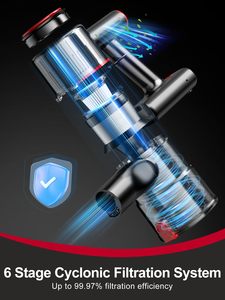<span class=keywords><strong>Aspirateur</strong></span> Balai Sans Fil Léger avec Filtre HEPA, Lumières LED, Autoportant, Brosse Anti-nœuds pour Cheveux, 12/27KPA - Product Image 5