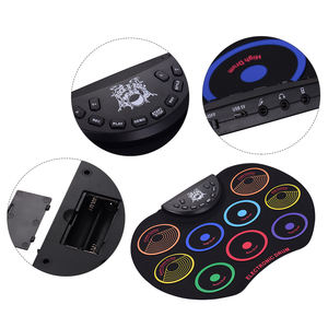 Batería Electrónica Enrollable con 9 Pads de Silicona, Alimentación USB/Batería, con <span class=keywords><strong>Baquetas</strong></span> y Pedales - Product Image 5