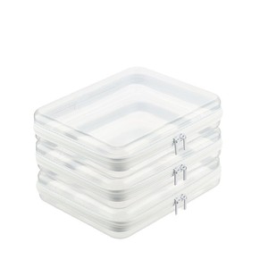 Estuche de Almacenamiento de Cosméticos Transparente, Rígido y Duradero, con Cierre, Gran Capacidad, Impermeable, para Viaje - Product Image 6