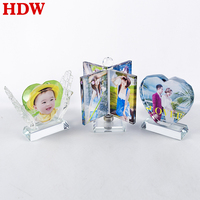 Cadre de conception créative de haute qualité impression d'image personnalisée cadre Photo en cristal de décoration carrée quatre pour souvenir