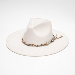 Topi Fedora Wanita Trendy Berbahan Suede dengan Pinggiran Lebar, Polos, Cocok untuk Pesta dan Aktivitas Memancing (Stok Grosir) - Product Image 6