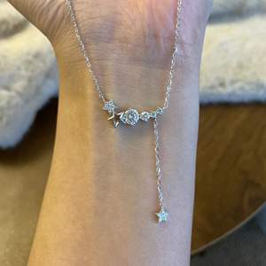 Collar de Plata de Ley S925 con Lazo de Hada Dulce y Perla, Cadena de Clavícula Pequeña, Fresca y Sencilla, Diseño Inspirado en Nicho - Product Image 3