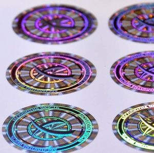 Customized anti-counterfeiting holographic <b>labels</b>, 3D holographic laser void <b>packaging</b> sealing anti-tampering security <b>labels</b> an - Product Image 3