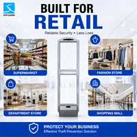 Porte de sécurité EAS SUN LEADER 1620x460x32mm AM 58kHz avec alarme sonore/visuelle pour centre commercial, protection antivol pour la vente au détail de vêtements