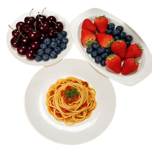 Platos Desechables Cuadrados Blancos de 10 Pulgadas, Plástico Resistente <span class=keywords><strong>para</strong></span> Catering y Eventos, Logotipo <span class=keywords><strong>Personalizado</strong></span> - Product Image 5