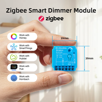 Bilihondim Zigbee Smart Digital Box Dimmer de 1 Canal 200W Inalámbrico Fácil Instalación 220-240V AC Compatible con Google Assistant