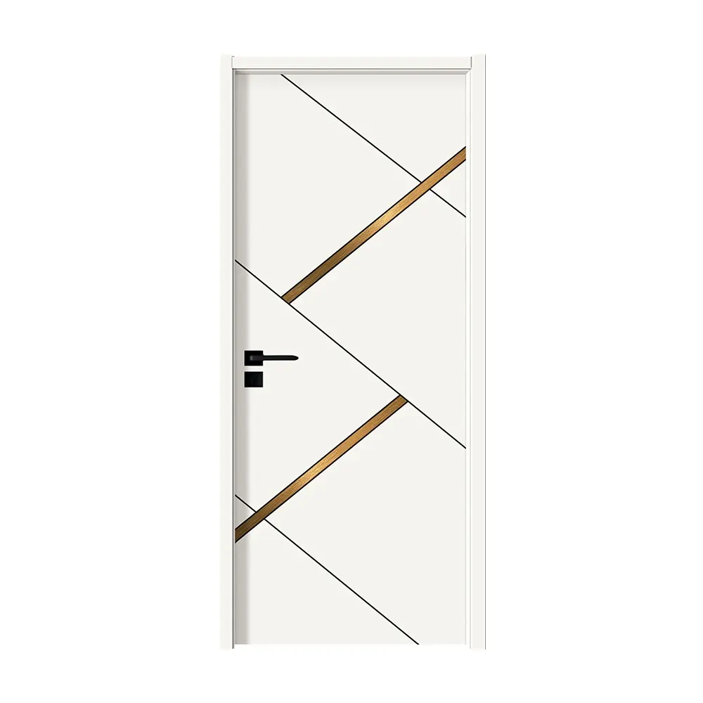 Melamin interne Holztür für Innenraum wasserdichte kratz feste beliebte Design Holzmodelle Bürotür