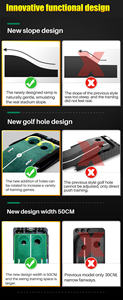 Pgm tl010 3m समायोज्य छेद ढलान पोर्टेबल गोल्फ इनडोर प्रशिक्षण चटाई ऑटो रिटर्न गोल्फ - Product Image 5