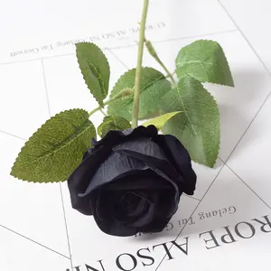 Новая оптовая продажа, Шелковая Роза, искусственные цветы, букет из искусственного пластика, с одним стеблем, красная, белая, розовая роза