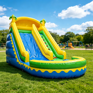 Toboggan <span class=keywords><strong>aquatique</strong></span> gonflable géant, manège d'amusement pour enfants et adultes, grand centre de jeux extérieur, château gonflable - Product Image 5