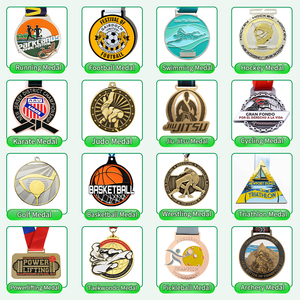 Medaglia Sportiva Personalizzata in Metallo con Logo del Produttore, Medaglia Commemorativa per Dodgeball, Danza, Freccette, Debate - Product Image 3