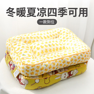 Cartoon Pet Mat Rectangle Polyester Four Seasons Dog Bed With Edging - Product Image 5