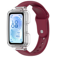 Bracelet de montre de remplacement avec bouton-pression en silicone pour Huawei Band 11/11 Pro