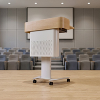 Nouveaux produits : Bureau d'ordinateur moderne en métal à hauteur réglable pneumatiquement, pupitre scolaire en métal à levage pneumatique