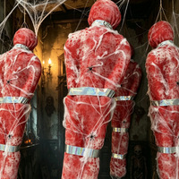 Décorations d'Halloween en tissu PVC, accessoires d'horreur, ornements fantômes suspendus pour maison hantée en extérieur, modèle Xingtu 10