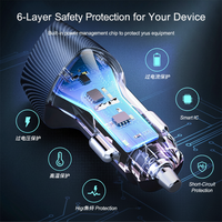 Chargeur de voiture double port 51W PD3.0 QC3.0 à charge rapide, compatibilité universelle pour appareils USB, directement de l'usine