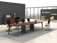 Pieds de bureau géométriques industriels noirs modernes, base de table en métal, design incliné, construction modulaire en fer, montage facile, DIY