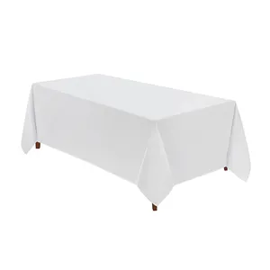 促销廉价高品质全彩涤棉定制设计尺寸餐厅餐桌布桌罩