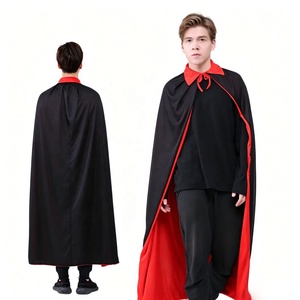 Cape <span class=keywords><strong>de</strong></span> cosplay vampire en satin double face à col montant pour hommes et <span class=keywords><strong>femmes</strong></span>, idéale pour les fêtes et événements (vente en gros) - Product Image 4