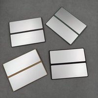 Étui/Pochette à lunettes de soleil rectangulaire personnalisé YAZHI, étui en métal fin brillant de luxe