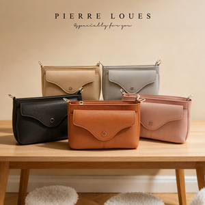 กระเป๋าสะพายข้างผู้หญิง Pierre Loues ทรงสี่เหลี่ยมแนวตั้งอเนกประสงค์ ป้องกันการโจรกรรม พร้อมฝาปิดแม่เหล็ก ขนาด 16 ซม. x 7 ซม. - Product Image 1