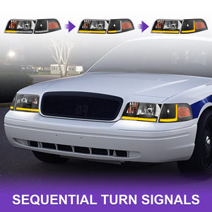 ไฟ LED DRL & Seq สำหรับ1998-2011คราวน์ LED ไฟเลี้ยวต่อเนื่องสำหรับ1998-201 - Product Image 2
