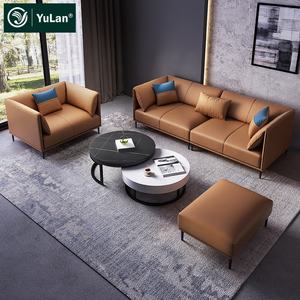 Sofá moderno de lujo para sala de estar, conjunto de sofás de 1, <span class=keywords><strong>2</strong></span> y <span class=keywords><strong>3</strong></span> plazas, de piel sintética, nuevo diseño - Product Image 4